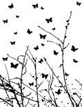 Резиновый штамп от Memory Box -  Butterfly Breeze