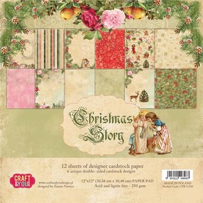 Набор скрапбумаги от Craft and You Design - Christmas Story, 30х30 см, CPB-CS30, 12 листов
