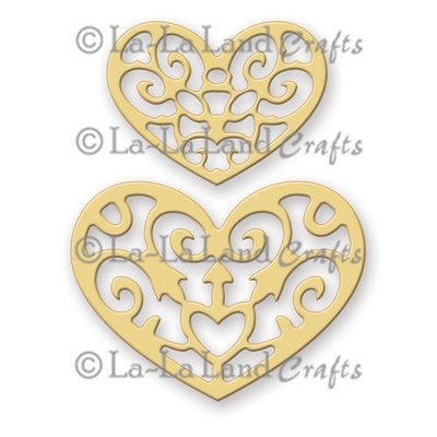 Лезвие La-La Land Crafts - Filigree Hearts