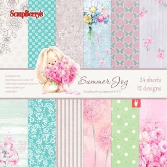 Набор бумаги для скрапбукинга от ScrapBerry's - Летняя Радость,15 х 15 см, 24 листа, SCB220605112G