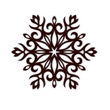 Акриловый штамп Christmas Stamp SR067 Снежинка, размер 5 * 4,4 см