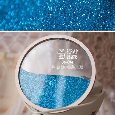 Глиттер TM ScrapBox - синий Qb-014