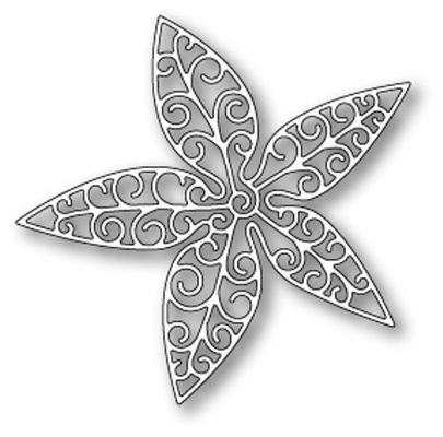 Нож для вырубки от Poppystamps - Luxe Poinsettia Outline