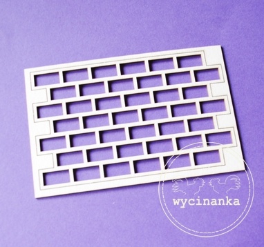 Чипборд от  Wycinanka  - Кирпичная кладка, 7,7x11 см
