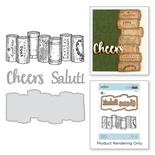 Нож для вырубки + штампы от Spellbinders - Wine Corks