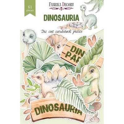 Набор высечек коллекция Dinosauria 61 шт, ТМ Фабрика Декора