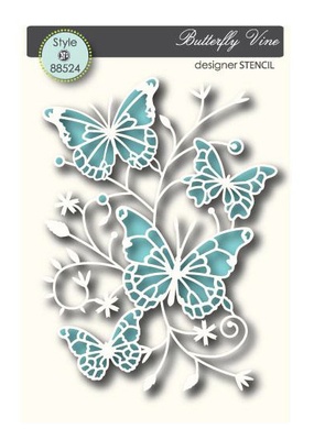 Маска от Memory Box - Butterfly Vine Memory Box Stencil