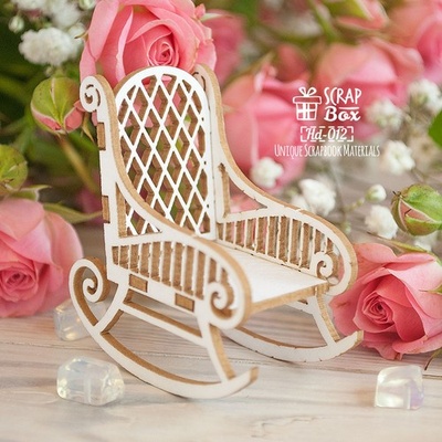 3d чипборд ScrapBox - Кресло качалка Hd-012