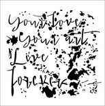 Маска 13arts - Your art. - Secret letters by Aida Domisiewicz, 15х15 см