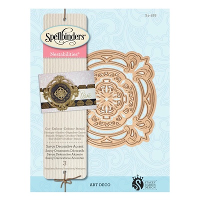 Нож для вырубки от Spellbinders - Art Deco - Savory Decorative Accent