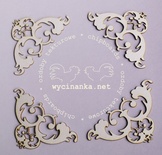 Чипборд от  Wycinanka  - Уголки ажурные,  5x5 см