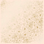 Лист односторонней бумаги с фольгированием Golden Pion Beige, ТМ Фабрика Декора