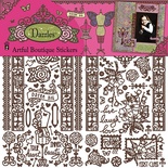 Набор наклеек-высечек HOTP - Artful Boutique Dazzles, размер 30х30 см, 134 шт., цвет черный.