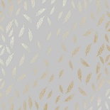 Лист односторонней бумаги с фольгированием Golden Feather Gray, ТМ Фабрика Декора