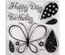 Набор лезвий с штампиками от Sizzix - Framelits Die Set 6PK w/Stamps - Butterflies, 6 шт.