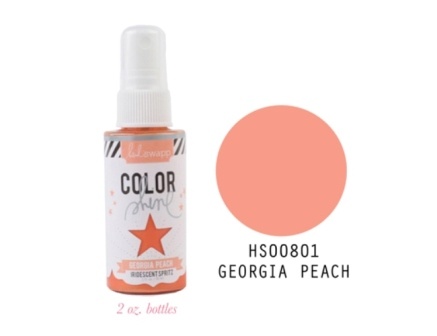 Краска - спрей от Heidi Swapp с перламутровым блеском - GEORGA PCH - COLOR SHINE SPRITZ, 50мл