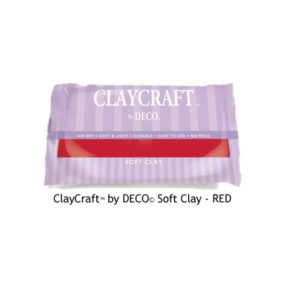 Полимерная глина от Claycraft by Deco© - Red, цвет красный, 55 гр.