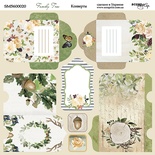 Лист двусторонней бумаги от Scrapmir - Конверты - Family Tree, 20х20см 