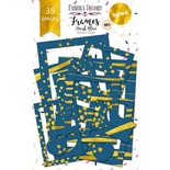 Набор рамок с фольгированием №1 Dark Blue 39шт, ТМ Фабрика Декору