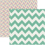 Лист скрапбумаги My Mind's Eye Chevron, 30х30 см, двусторонняя