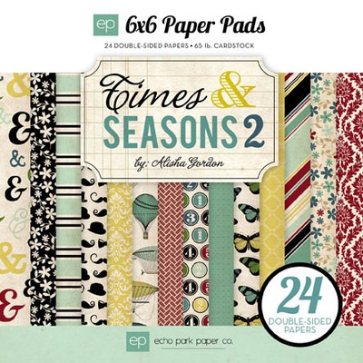Набор бумаги от Echo Park - Times & Seasons Two, 24 листа, 15х15см