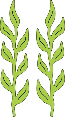 Лезвия Iris Leaves от Cheery Lynn Designs, 2 шт