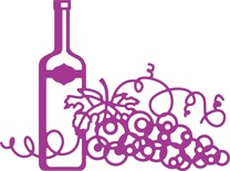 Ножи от Cheery Lynn Designs -Wine & Grapes