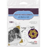 Уголки для фото от Scrapbook Adhesives - Paper Photo Corners Self-Adhesive- Gold, 12мм, 108 шт.