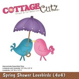 Лезвие CottageCutz Spring Shower Lovebirds (4x4)