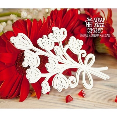 3d чипборд ScrapBox - Веточка Df-005