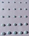 Клеевые полужемчужинки Pearls Perky Set - Lt Ocean, цвет: голубой, 25 шт.