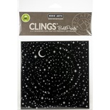 Резиновый штамп Hero Arts - Звездное небо - Star Light Star Bright Bold Prints, c оснасткой