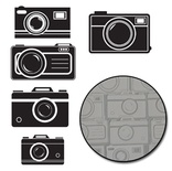 Набор высечек от Maya Road -  Picture Perfect Camera Transparencies - White