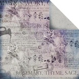 Лист двусторонней скрапбумаги Fabscraps - Organic Double-Sided Paper - Herbs, 30х30 см