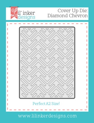 Нож для вырубки от Lil' Inker Designs - Cover Up Die: Diamond Chevron