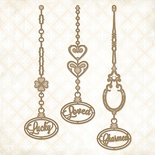 Чипборд Blue Fern Studios - Charmed Page Dangles