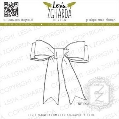 Акриловый штамп Lesia Zgharda Бантик великий RE092, 5*5,5см