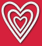 Нож для вырубки от Memory Box - Wrapped Stitched Heart Frame