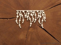 Чипборд от WOODchic - Подвеска "Капельки (бол.)", 10х6 см