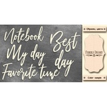 Набор чипбордов TM Fabrika Decoru Favorite day, FDCH-279, цвет молочный