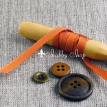 Лента American Crafts кирпичного цвета, ширина 6,35мм, 90 см