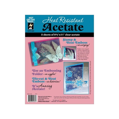Термоустойчивый ацетатный прозрачный лист от Heat Resistant Acetate 8.5"X11", 21.59х27.94 см, 1 шт.