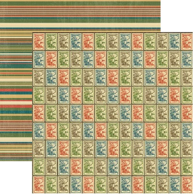 Лист скрапбумаги Graphic 45 Victory, 30х30 см, двусторонняя