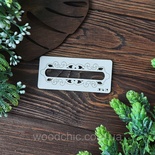 Чипборд рамка вензельная прям. 2 от WOODchic, 10х3,5 см