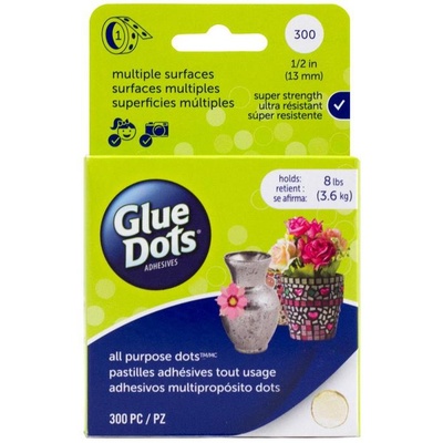 Клеевые капли Glue Dots - All Purpose Dots - Roll, 300 штук, 13 мм, в рулоне