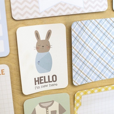 Набор карточек Project Life by Becky Higgins - Value Kit - Lullaby Boy, 119 элементов