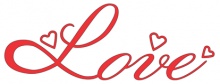 Лезвие Love от Cheery Lynn Designs, 1 шт.