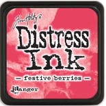 Штемпельная подушка Ranger - Distress Mini Ink Pad - Festive Berries