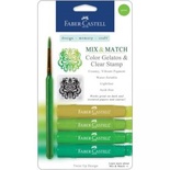 Набор пигментных мелков от Faber Castell - GREEN, 4 шт.
