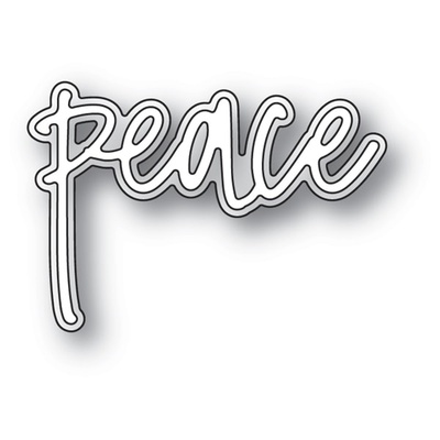 Ножи для вырубки от Memory Box - Peace Jotted Script